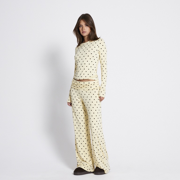 Foldable wide pants "Eleni Printed"